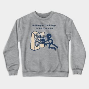 Nothing In The Fridge To Fill The Void - 1Bit Pixelart Crewneck Sweatshirt